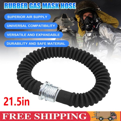 Rubber gas mask 21in hose - gas,